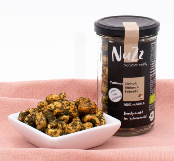 Nuzz Bio Cashews Steinpilz Bärlauch Petersilie