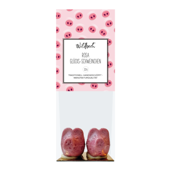 WB 2er Rosa Glücks-Schweinchen Weiße Himbeer
