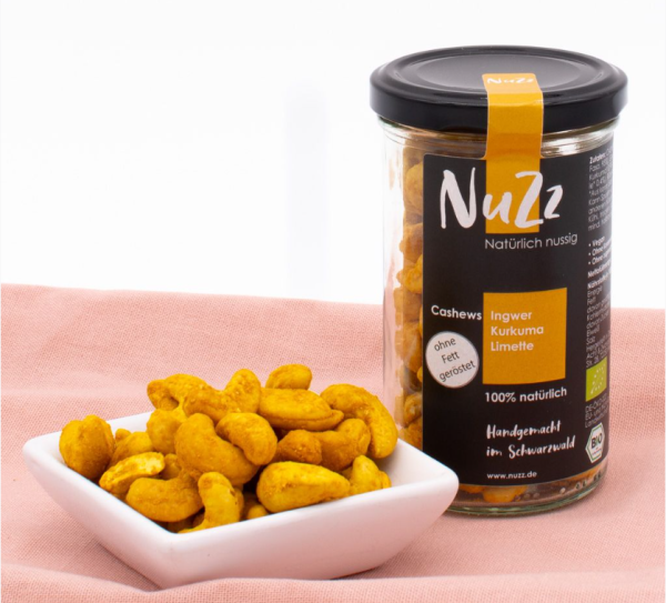 Nuzz Bio Cashews Ingwer Kurkuma Limette