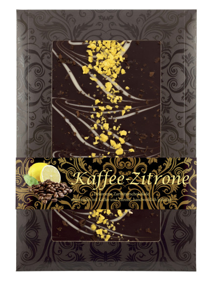 Kaffee Zitrone Design Schokolade 125g