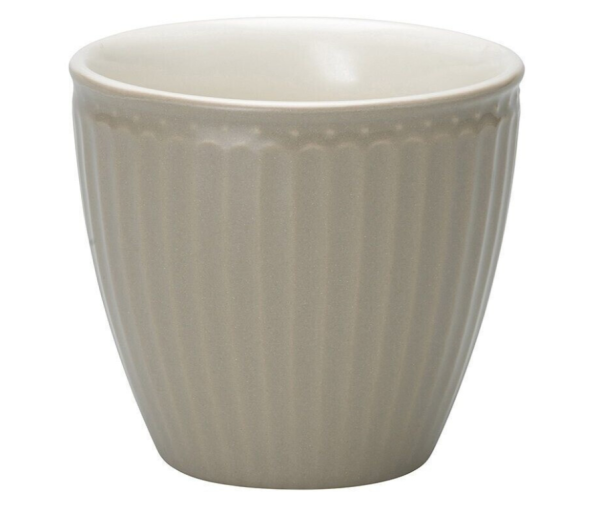 Greengate Latte Cup Alice ohne Henkel warm grey