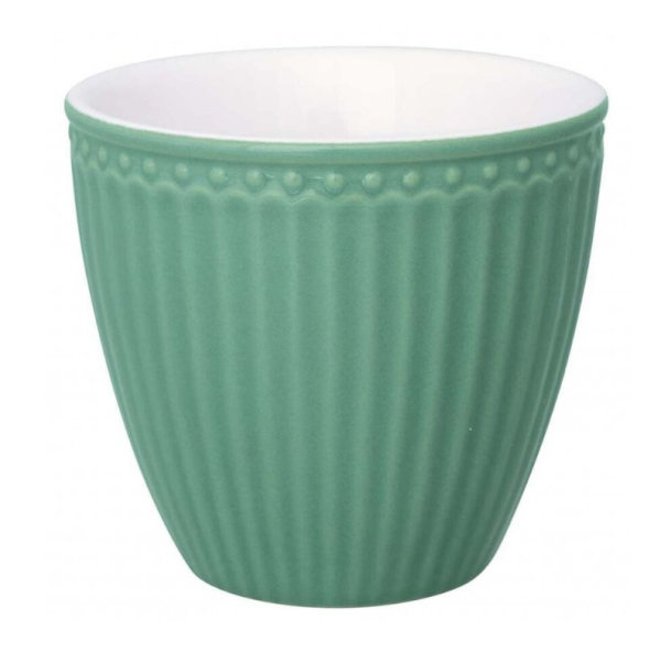 Greengate Latte Cup Alice ohne Henkel dusty green