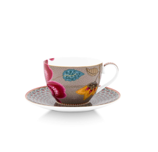 PIP Cappuccinotasse Blooming Tales Fantasy Khaki