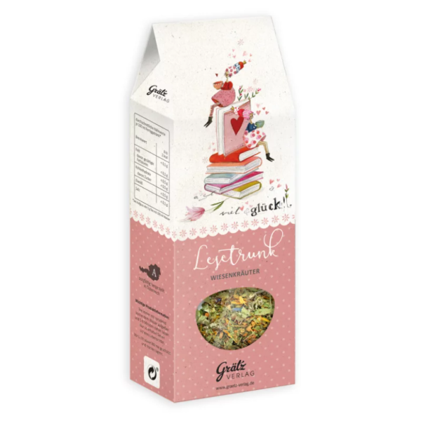 Tee Lesetrunk Wiesenkräutertee Bücher