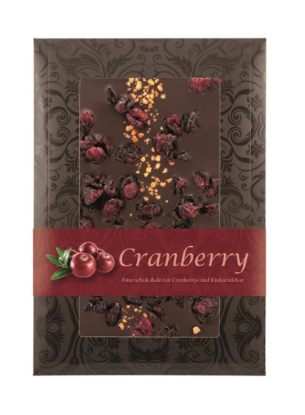 Cranberry Design Schokolade 125gr