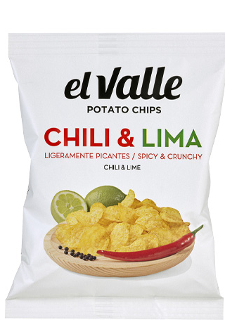 El Valle Patatas Fritas Chili & Lima Chips