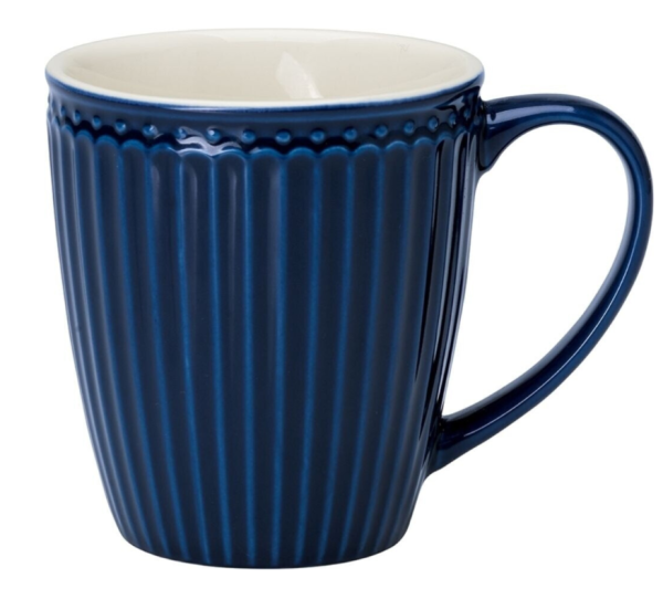 Greengate Becher Alice mit Henkel dark blue
