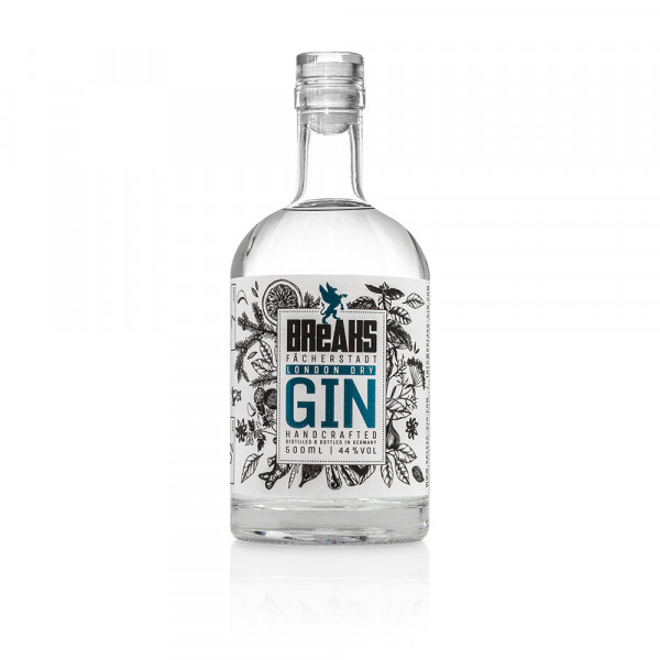 BRAEKS Gin Premium Dry 50ml Mini Flasche - Probiergröße
