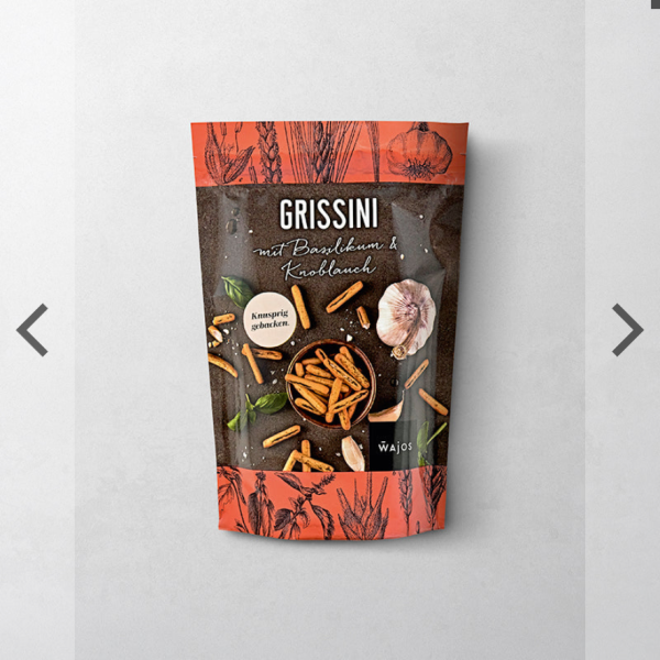 WA Grissini mit Basilikum & Knoblauch 75gr
