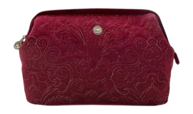 PIP Kosmetiktäschchen large Velvet Quilted red